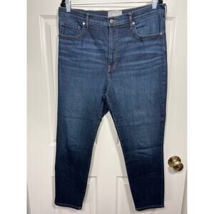 Everlane Women's The High Rise Skinny Denim Dark Wash Jeans Size 33 Ankle